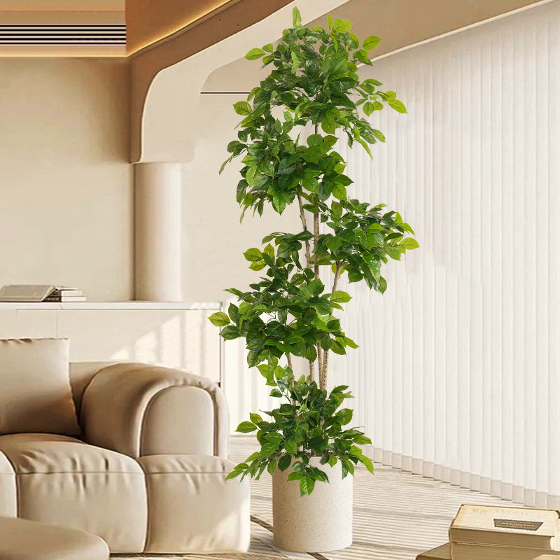 Dracaena Marginata - 2-78in Large Fake Plants Artificial Happy