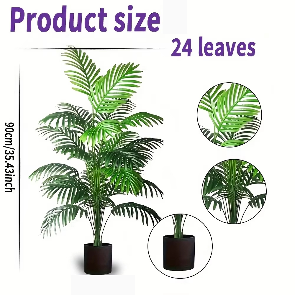 24 Leaves Areca Palm Artificia - đánh giá và giá Dracaena Marginata