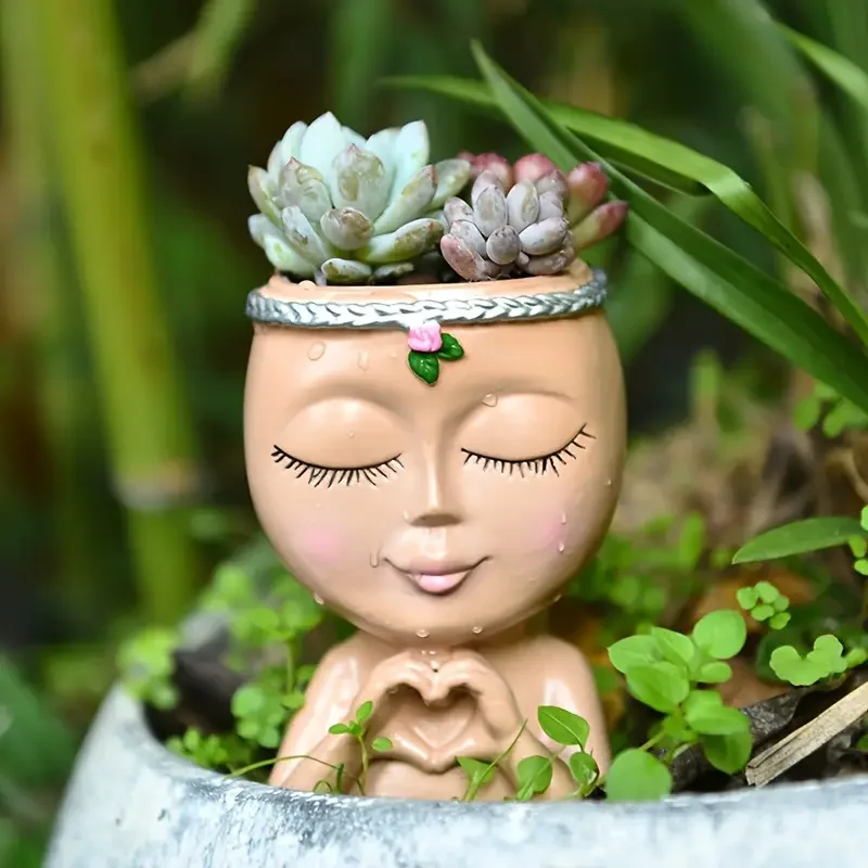Heart‑Handed Girl Resin Succul - đánh giá và giá Echeveria Succulent
