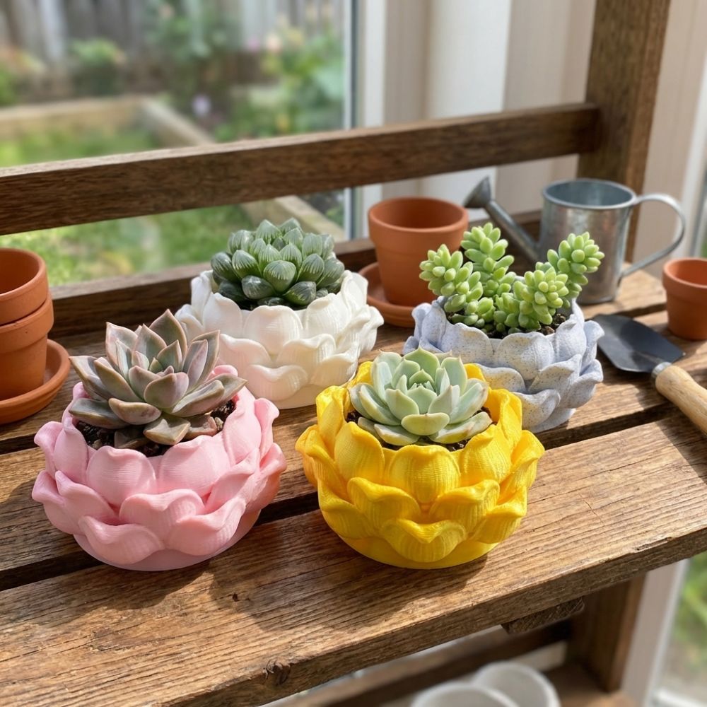 Lotus Shaped Succulent Plant P - đánh giá và giá Echeveria Succulent
